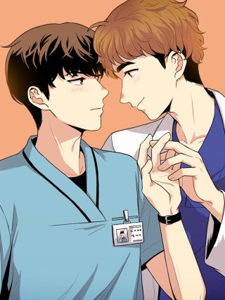 男医生与男护士海报
