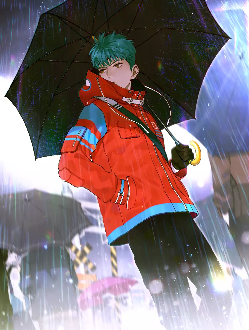 雨中骑士海报