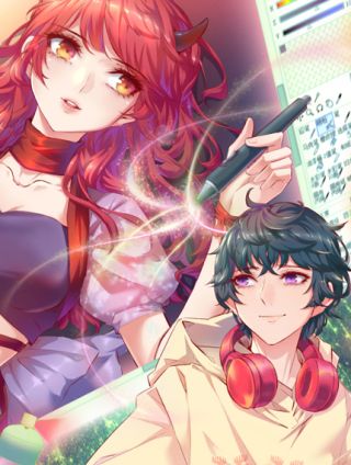 画师和不良无法恋爱海报