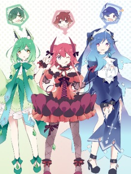 变身（TS）成魔法少女的男子高中生的故事~性格也反转了~海报