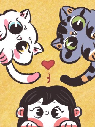 我和我家猫咪的日常海报