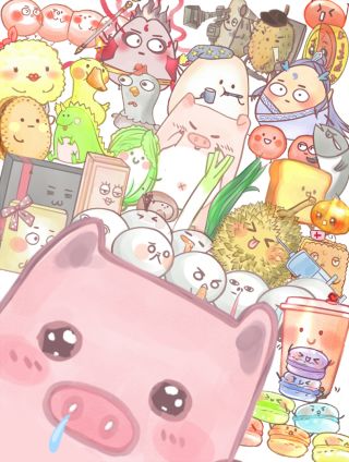 妈，这些食物好疯狂！漫画