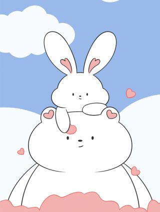 小明和大树的日常海报