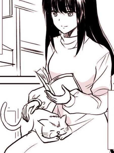 魅力（男装）猫咖店员和常客（女装）大姐姐的故事漫画